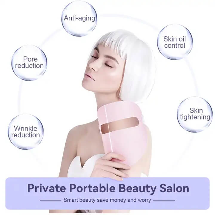 Skb - 1818p belleza cuidado máscara LED Fototerapia de color inalámbrica 