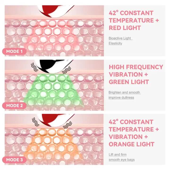 Skb - 1807 bolígrafo antifricción de vibración térmica bolígrafo de belleza ocular compresa caliente masajeador ocular 